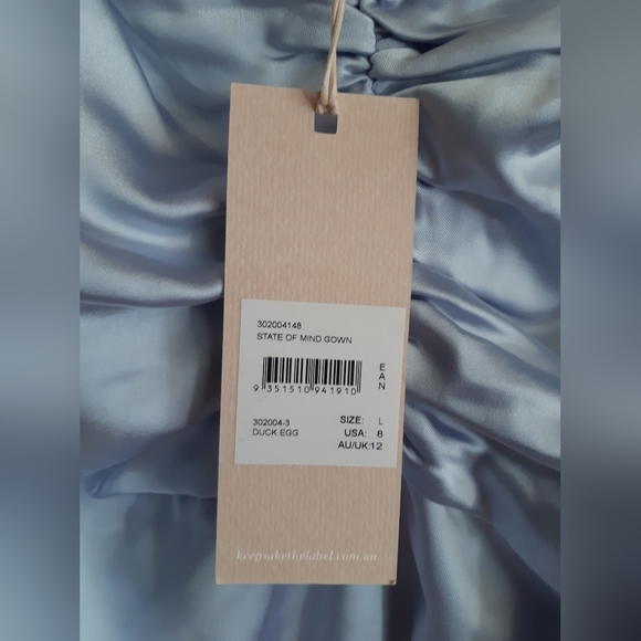 KEEPSAKE State Of Mind Gown in Pale Blue *Size 12 NWT* - Picture 6 of 7